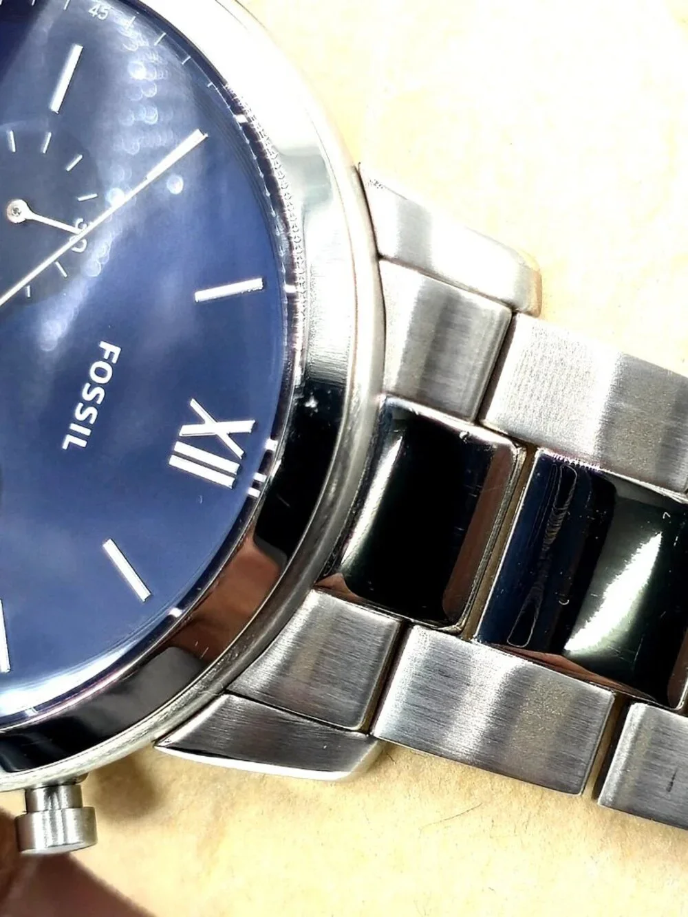 Fossil Fenmore BQ9346 Men's Blue Dial Multifunction Watch 42mm